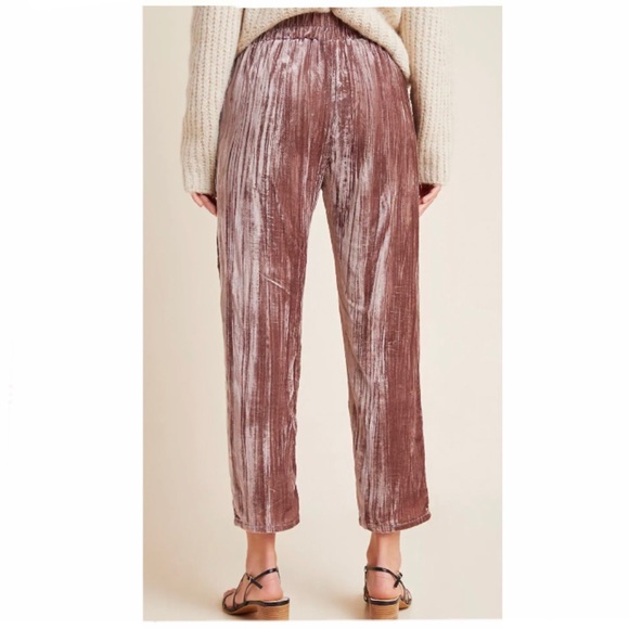 Anthropologie Tina + Jo Josephine Velvet Tapered Trousers - *NWT* - Size M - Picture 2 of 13